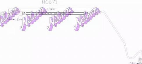 Brovex-Nelson H6671 - Brake Hose car-mod.net