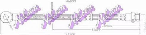 Brovex-Nelson H6893 - Brake Hose car-mod.net