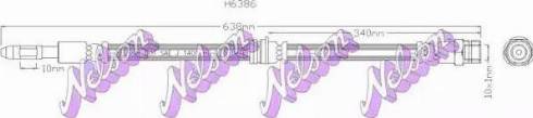 Brovex-Nelson H6386 - Brake Hose car-mod.net