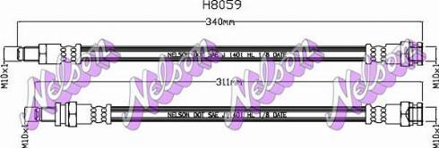 Brovex-Nelson H8059 - Brake Hose car-mod.net