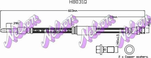 Brovex-Nelson H8031Q - Brake Hose car-mod.net