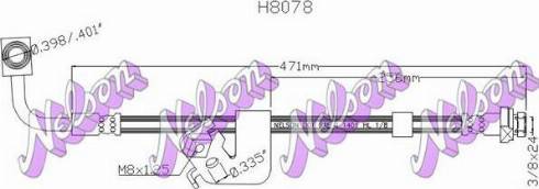 Brovex-Nelson H8078 - Brake Hose car-mod.net