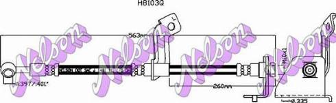 Brovex-Nelson H8103Q - Brake Hose car-mod.net