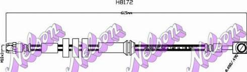 Brovex-Nelson H8172 - Brake Hose car-mod.net