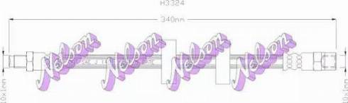 Brovex-Nelson H3324 - Brake Hose car-mod.net