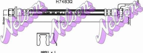 Brovex-Nelson H7483Q - Brake Hose car-mod.net
