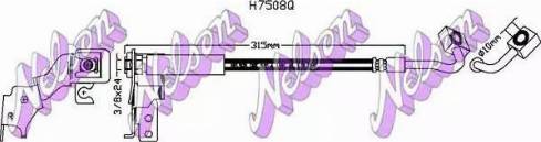 Brovex-Nelson H7508Q - Brake Hose car-mod.net