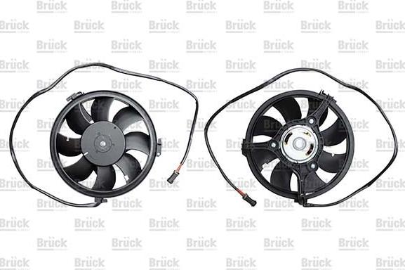 BRÜCK GERMANY 8D0959455C - Electric Motor, radiator fan car-mod.net