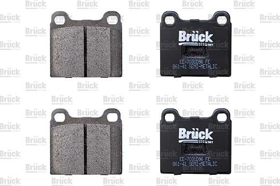 BRÜCK GERMANY EE-7031D96 - Brake Pad Set, disc brake car-mod.net