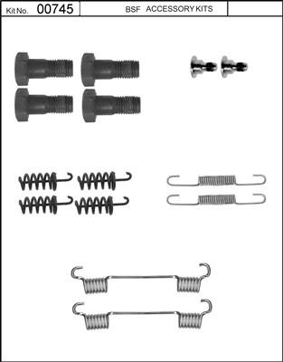 BSF 00745 - Accessory Kit, parking brake shoes car-mod.net