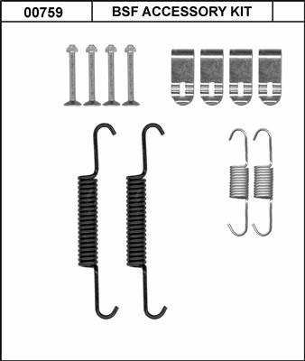 BSF 00759 - Accessory Kit, parking brake shoes car-mod.net