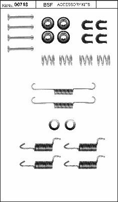 BSF 00718 - Accessory Kit, parking brake shoes car-mod.net