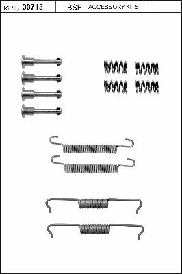 BSF 00713 - Accessory Kit, parking brake shoes car-mod.net
