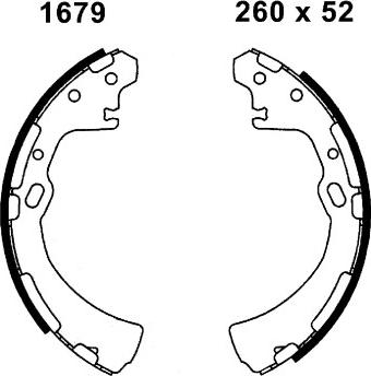 BSF 06490 - Drum Brake Shoe Set car-mod.net