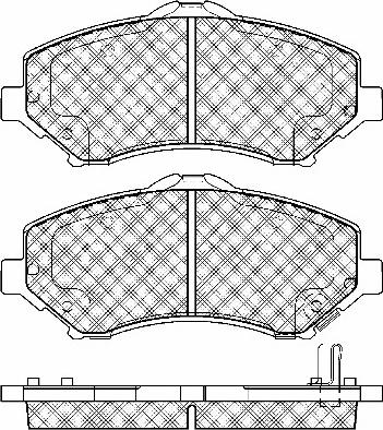 BSF 10992 - Brake Pad Set, disc brake car-mod.net