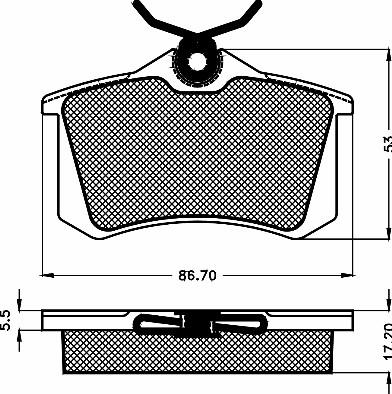 BSF 10480 - Brake Pad Set, disc brake car-mod.net