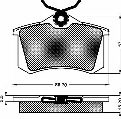 BSF 10481 - Brake Pad Set, disc brake car-mod.net