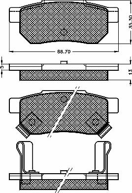 BSF 10471 - Brake Pad Set, disc brake car-mod.net
