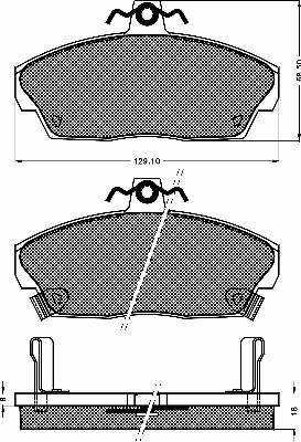 BSF 10525 - Brake Pad Set, disc brake car-mod.net