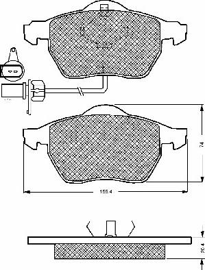 BSF 10667 - Brake Pad Set, disc brake car-mod.net