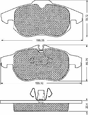BSF 10679 - Brake Pad Set, disc brake car-mod.net