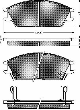 BSF 10182 - Brake Pad Set, disc brake car-mod.net