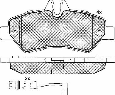 BSF 10849 - Brake Pad Set, disc brake car-mod.net