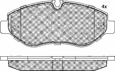 BSF 10848 - Brake Pad Set, disc brake car-mod.net