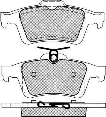 BSF 10843 - Brake Pad Set, disc brake car-mod.net