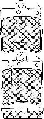 BSF 10859 - Brake Pad Set, disc brake car-mod.net