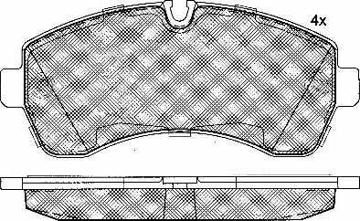 BSF 10850 - Brake Pad Set, disc brake car-mod.net