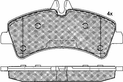 BSF 10851 - Brake Pad Set, disc brake car-mod.net