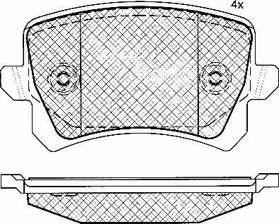 BSF 10858 - Brake Pad Set, disc brake car-mod.net