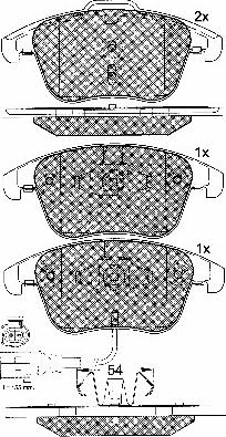 BSF 10857 - Brake Pad Set, disc brake car-mod.net