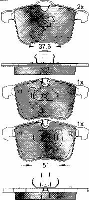 BSF 10805 - Brake Pad Set, disc brake car-mod.net