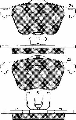 BSF 10816 - Brake Pad Set, disc brake car-mod.net