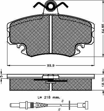 BSF 10248 - Brake Pad Set, disc brake car-mod.net