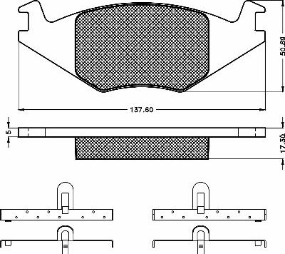 BSF 10213 - Brake Pad Set, disc brake car-mod.net