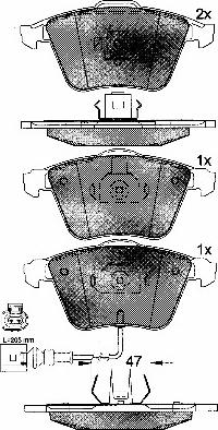 BSF 10763 - Brake Pad Set, disc brake car-mod.net