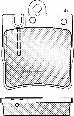 BSF 10772 - Brake Pad Set, disc brake car-mod.net