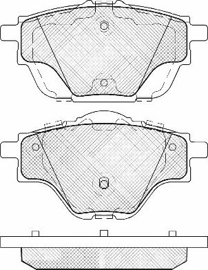 4U Autoparts 37643PU - Brake Pad Set, disc brake car-mod.net