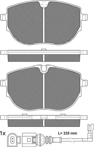 BSF 20309 - Brake Pad Set, disc brake car-mod.net