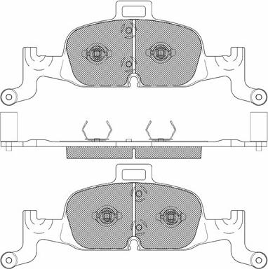 4U 22533VV - Brake Pad Set, disc brake car-mod.net
