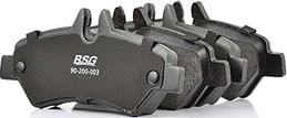 BSG BSG 90-200-003 - Brake Pad Set, disc brake car-mod.net