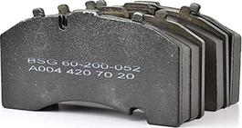BSG BSG 60-200-052 - Brake Pad Set, disc brake car-mod.net