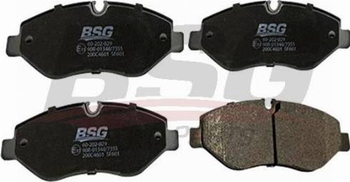 BSG BSG 60-202-029 - Brake Pad Set, disc brake car-mod.net
