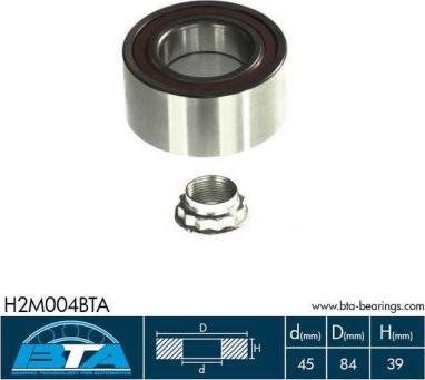 BTA H2M004BTA - Bearing Kit, wheel hub car-mod.net