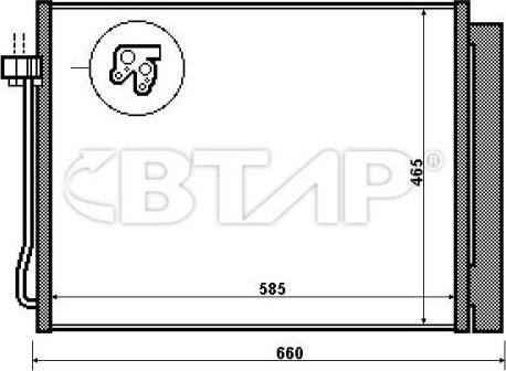 BTAP BBC819-001 - Condenser, air conditioning car-mod.net