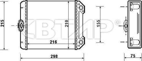 BTAP BMC814-150 - Heat Exchanger, interior heating car-mod.net