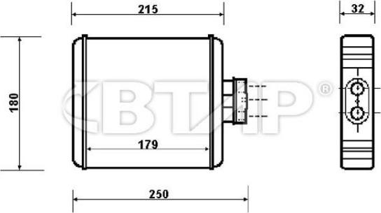 BTAP BVC814-003 - Heat Exchanger, interior heating car-mod.net